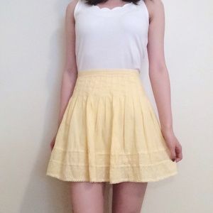Yellow circle skirt